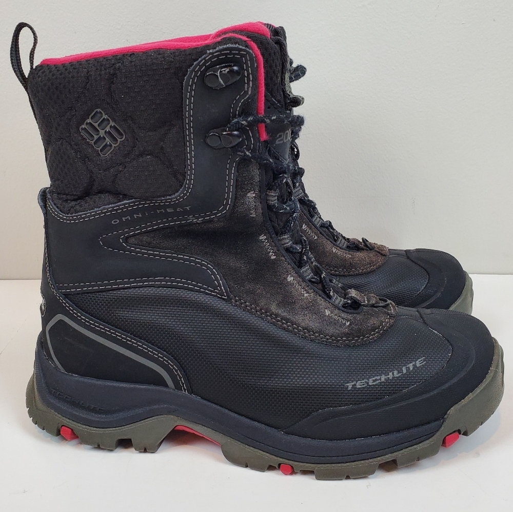 Columbia Techlite Bugaboot Plus 200 Gram Womens Winter Hiking Boot 8 Waterproof